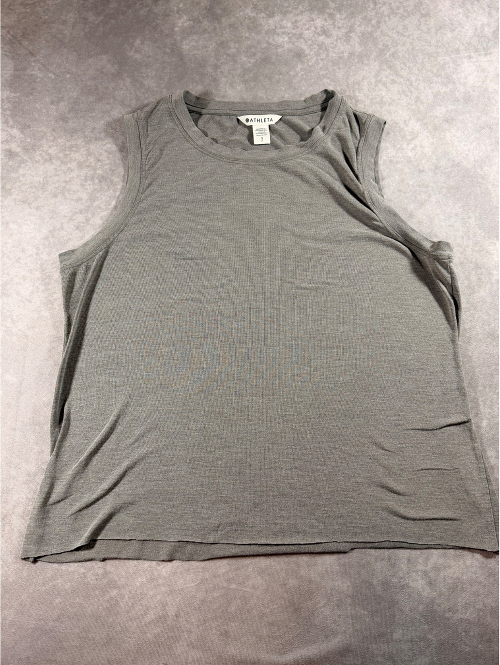 Athleta Gray Sleeveless Tank Top Size Small